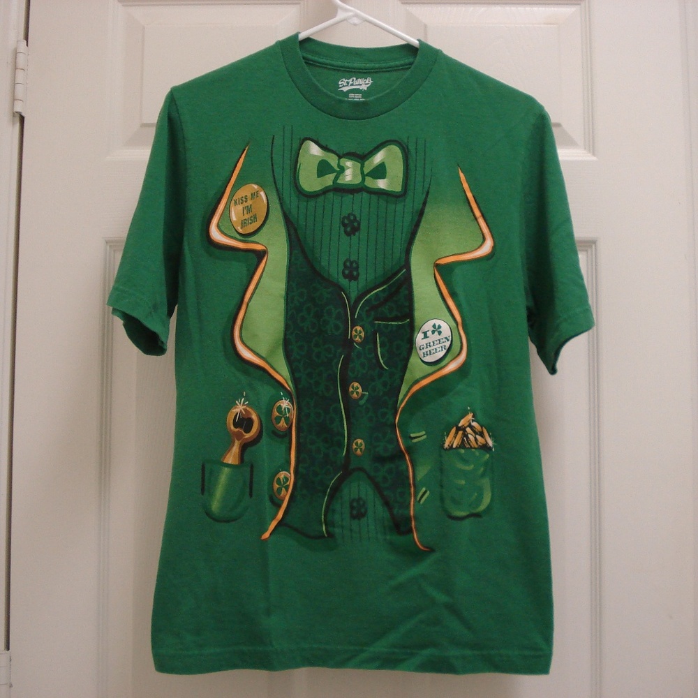 St Patrick's Green St Pat's Day Tee Shirt Sz Small